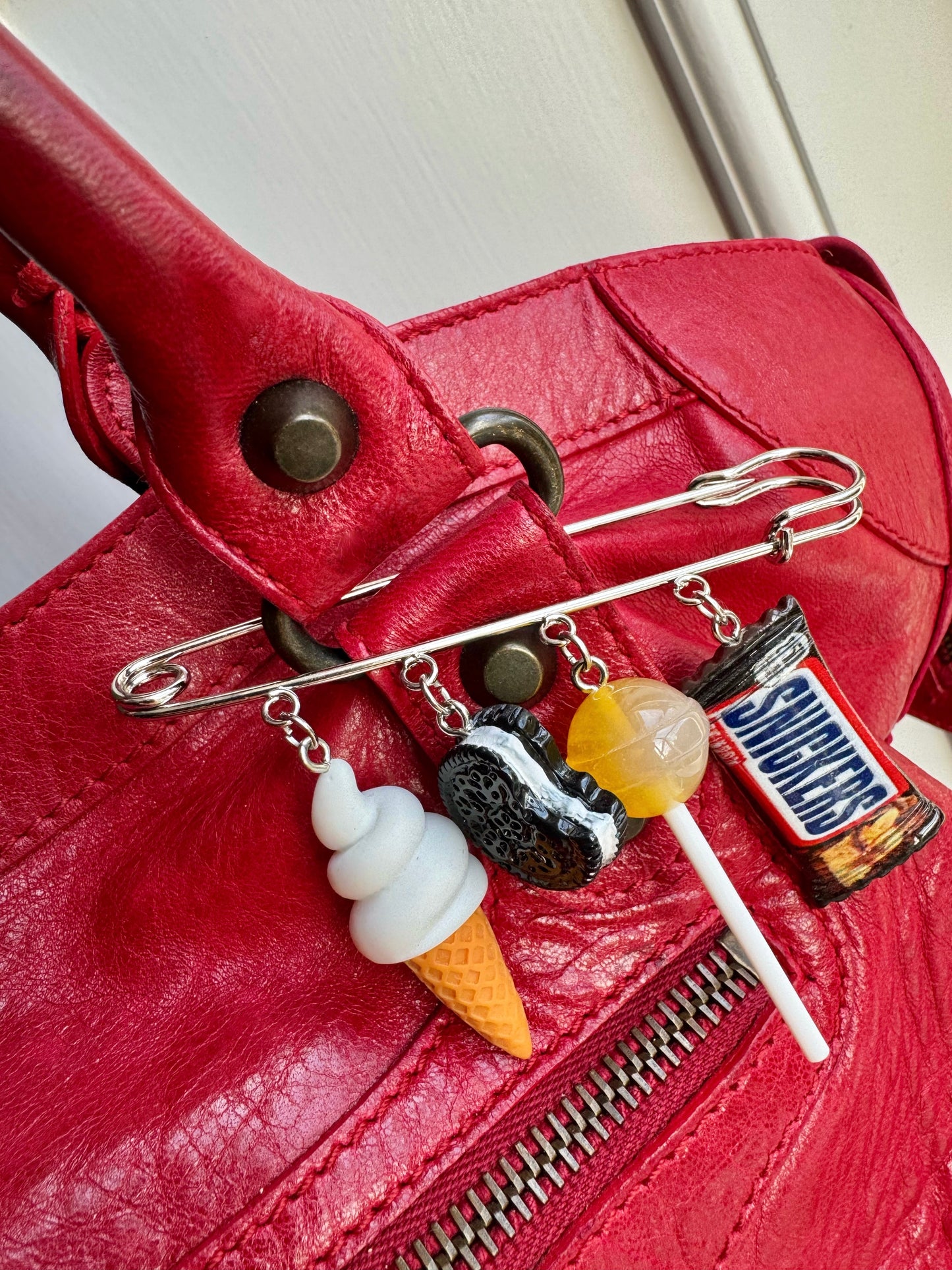 Balenciaga city bag bag charm bag charms